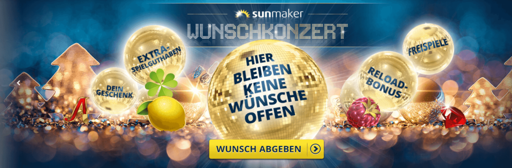 Sunmaker Casino Adventskalender